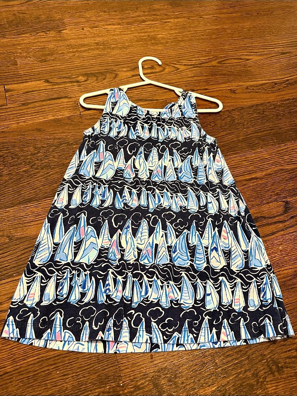 Lily Pulitzer Kids Sailboat Print Casual Dress